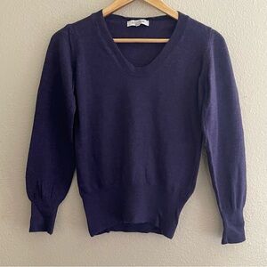 JUNALAURA Purple Fine Merino WOOL Women‎ Size S Sweater ITALY